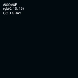 #000A0F - Cod Gray Color Image
